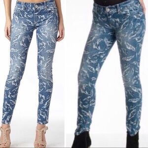 NWT Seven Jeans feather Print Leggings Size 28